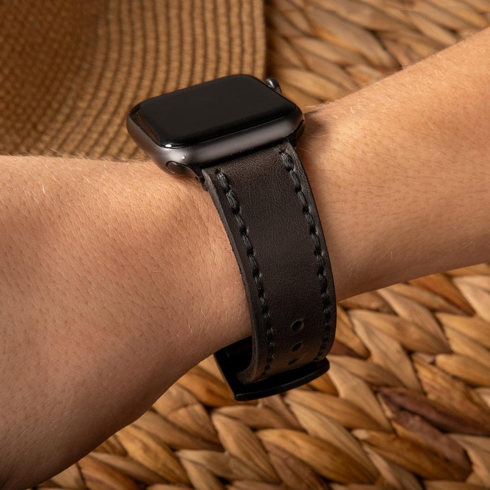 Çift Kat Deri Apple Watch Kayışı deri saat kordonu