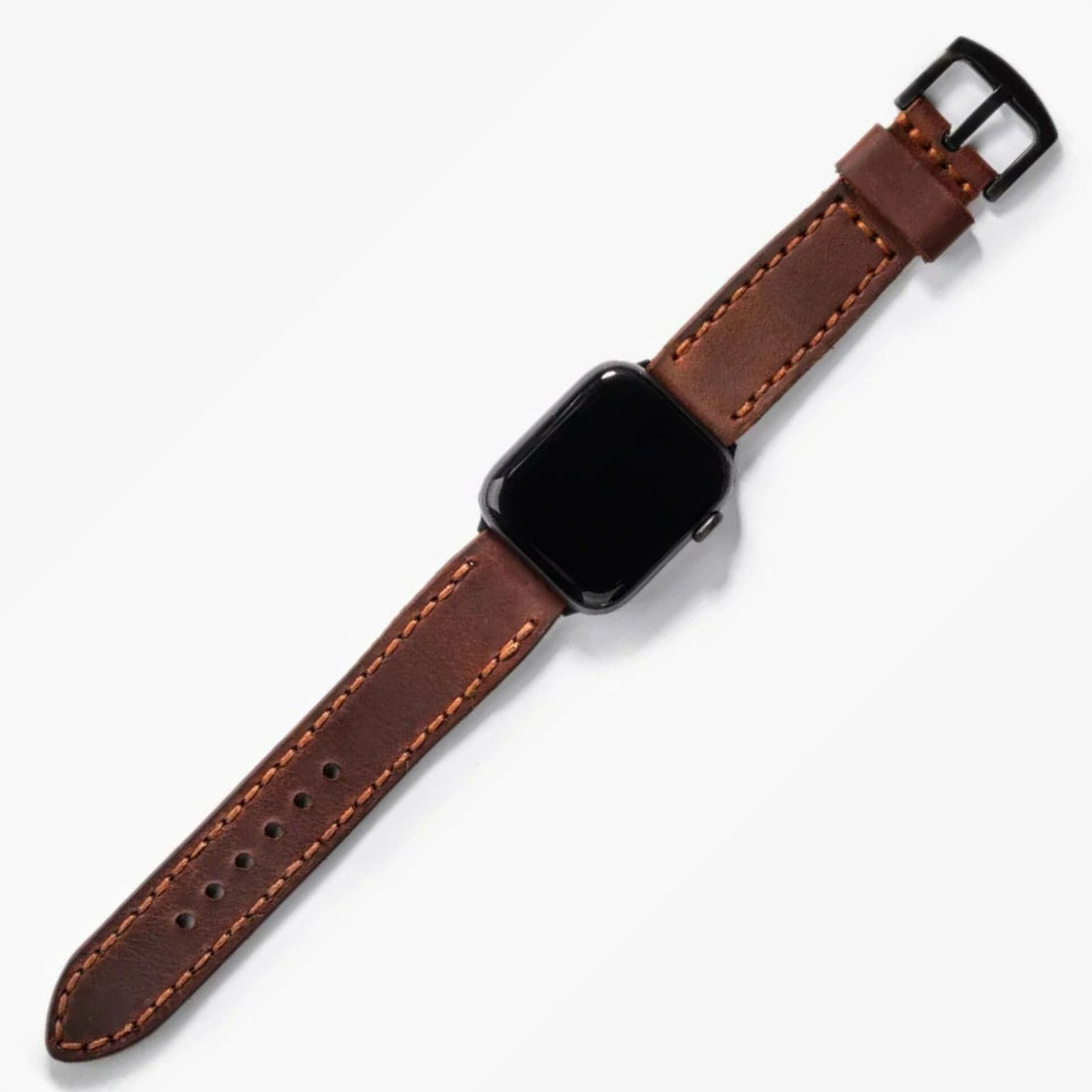 Çift Kat Deri Apple Watch Kayışı Kızıl Crazy deri saat kordonu
