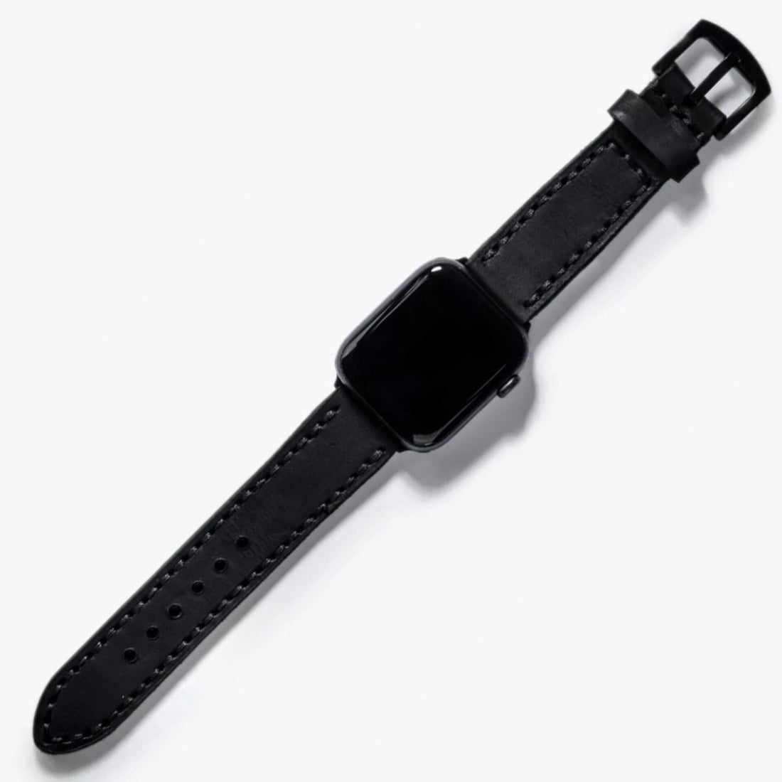 Çift Kat Deri Apple Watch Kayışı Siyah deri saat kordonu