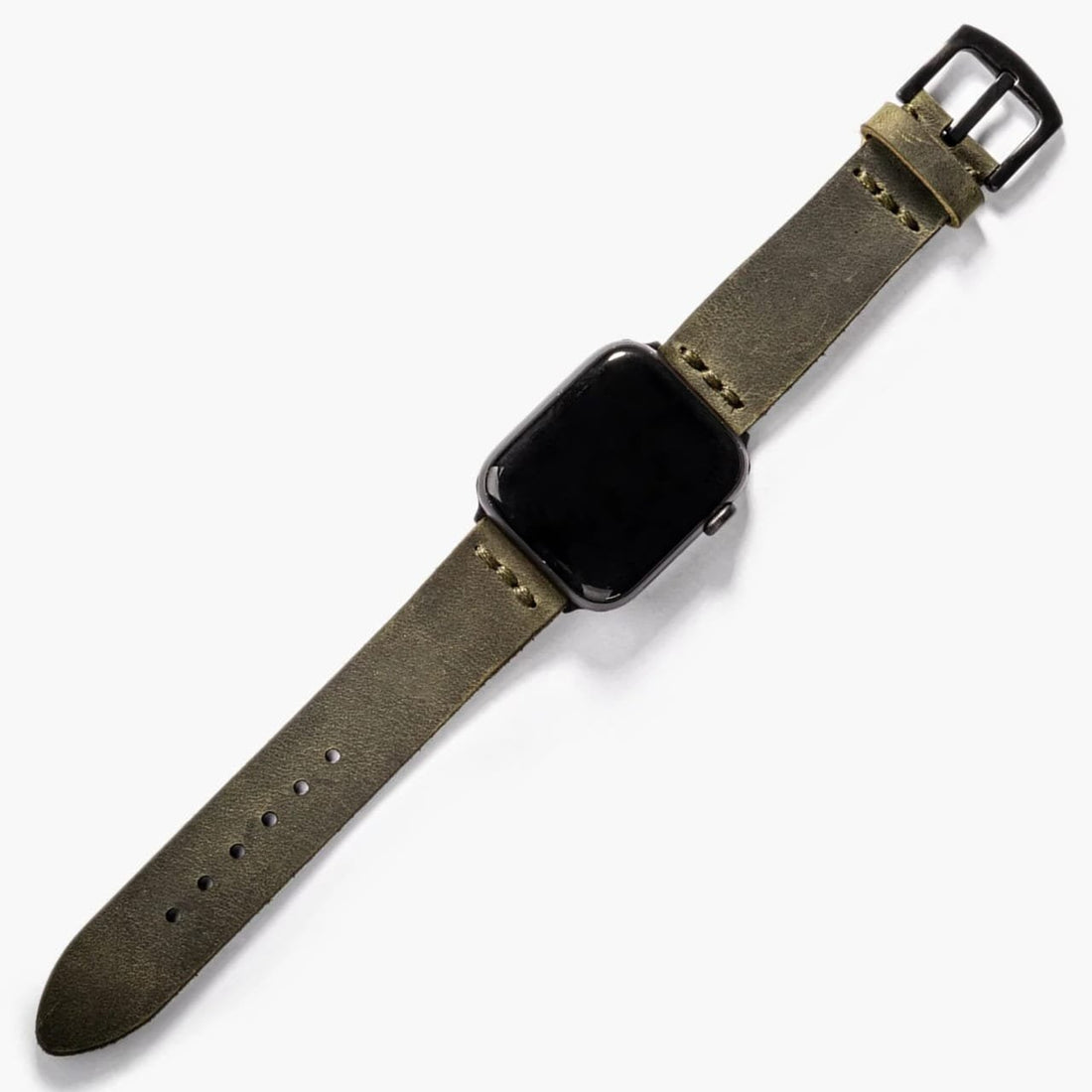 Tek Kat Deri Apple Watch Kayışı Yeşil deri saat kordonu